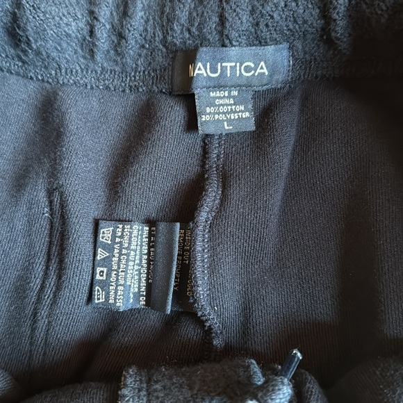 NAUTICA Men’s Dark Blue Thick Fleece Sweatpants size Large - Picture 2 of 8